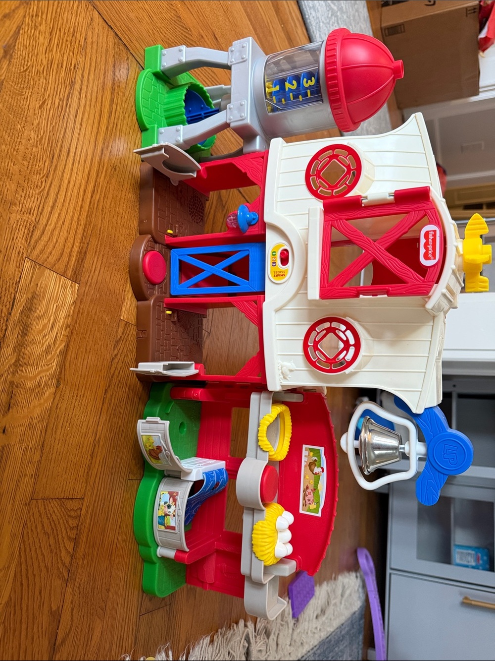 Fisher-Price Red, White & Blue Interactive Farm Barn Playset